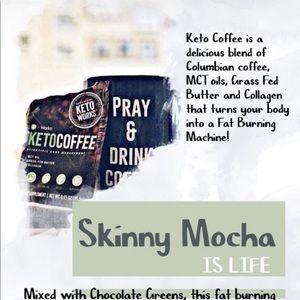 Keto coffee and chocolate greens